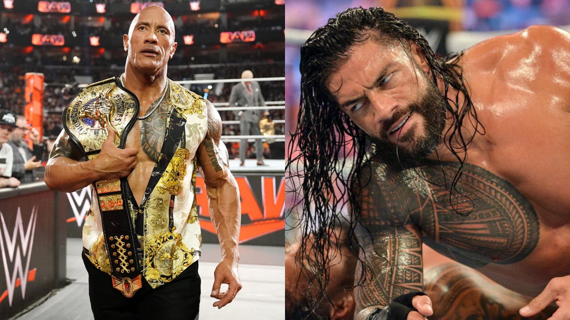 The Rock acknowledged Roman Reigns as his Tribal Chief (Images credit: WWE.com)