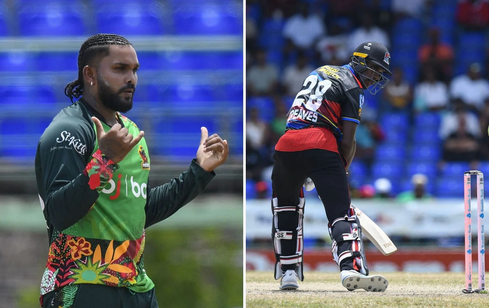 Wanindu Hasaranga (L) registered figures of 4-0-16-4 against ABF. (Pics: Getty)