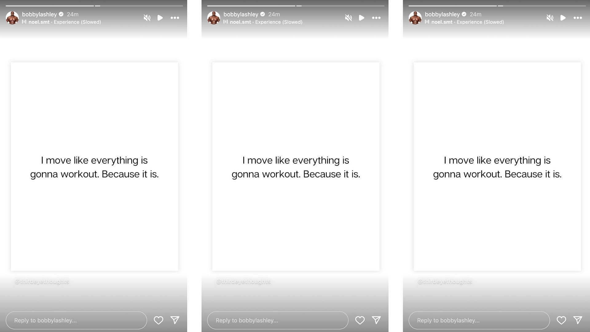 Lashley shares interesting message ahead of SmackDown [Photo credits: Screenshot of Lashley&#039;s Instagram story]
