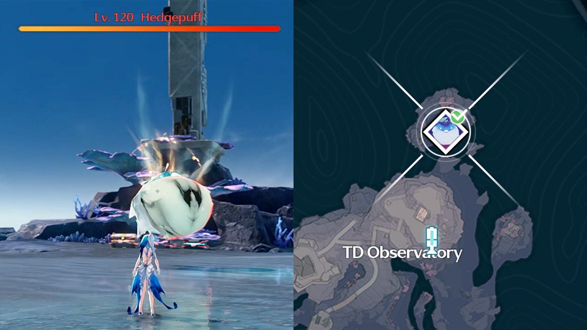 Location of the Hedgepuff in the Black Shores map (Image via Kuro Games)