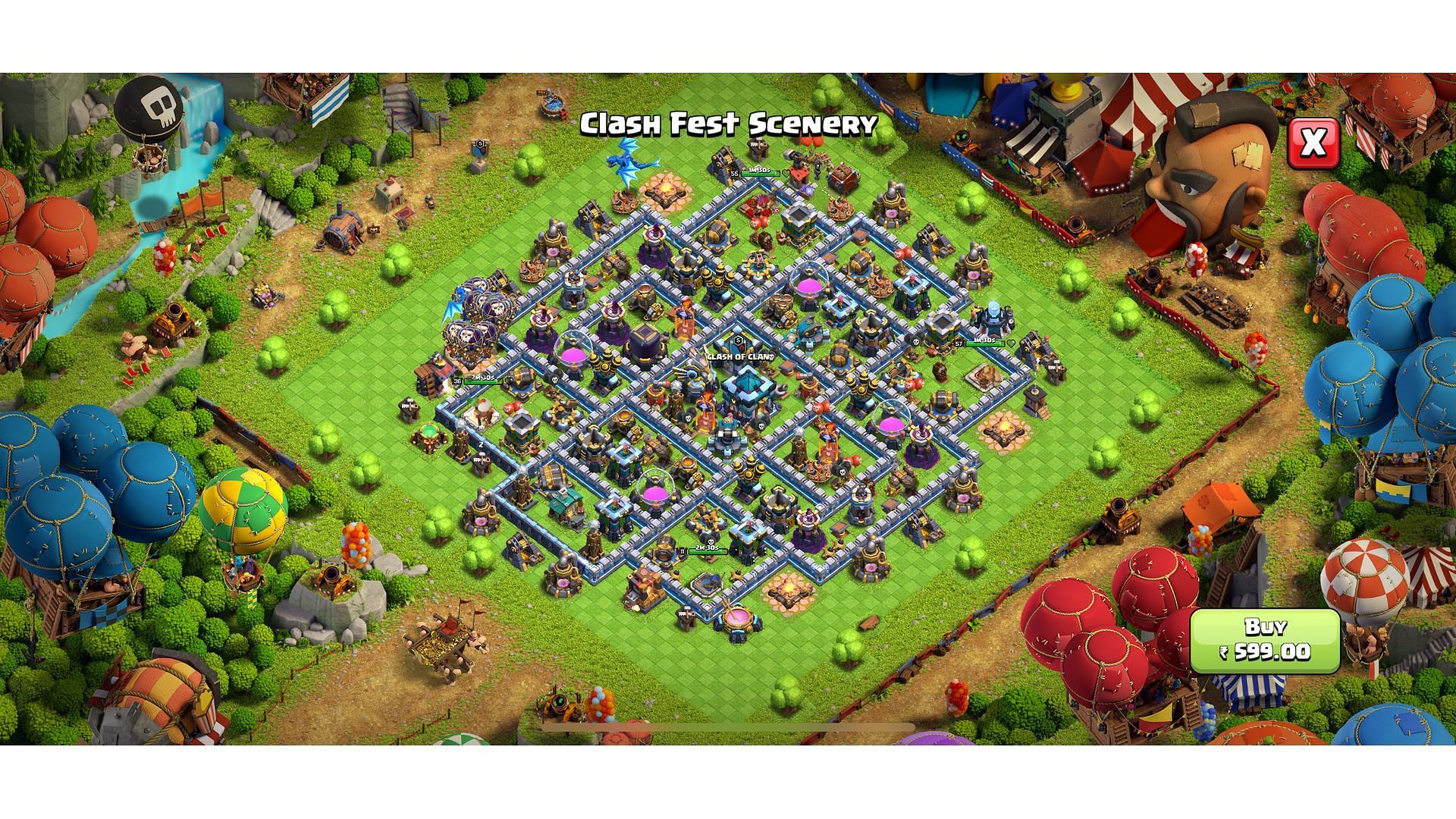 Clash Fest scenery (Image via Supercell)