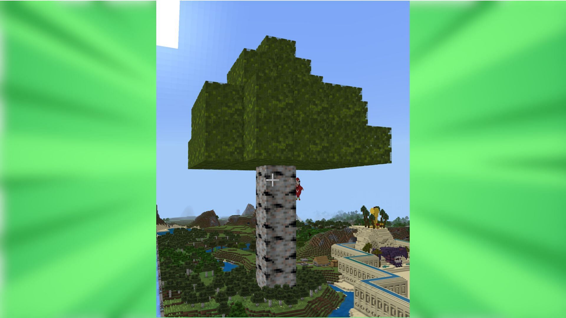 Minecraft large tree build 