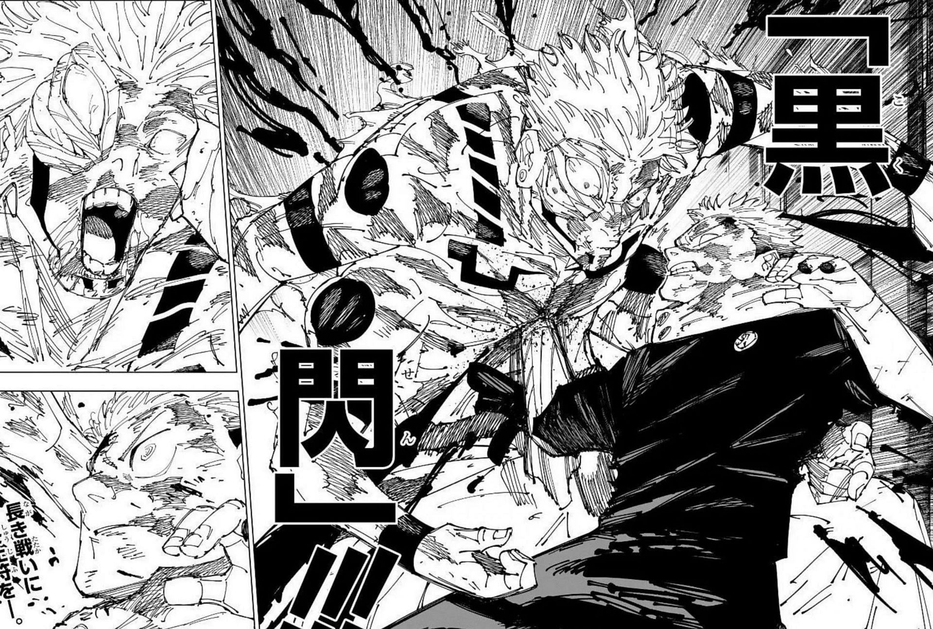 Sukuna vs Yuji as seen in manga (Image via Viz Media)