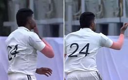 [Watch] Harshit Rana brings back 'flying kiss' celebration after dismissing Ruturaj Gaikwad in Duleep Trophy 2024