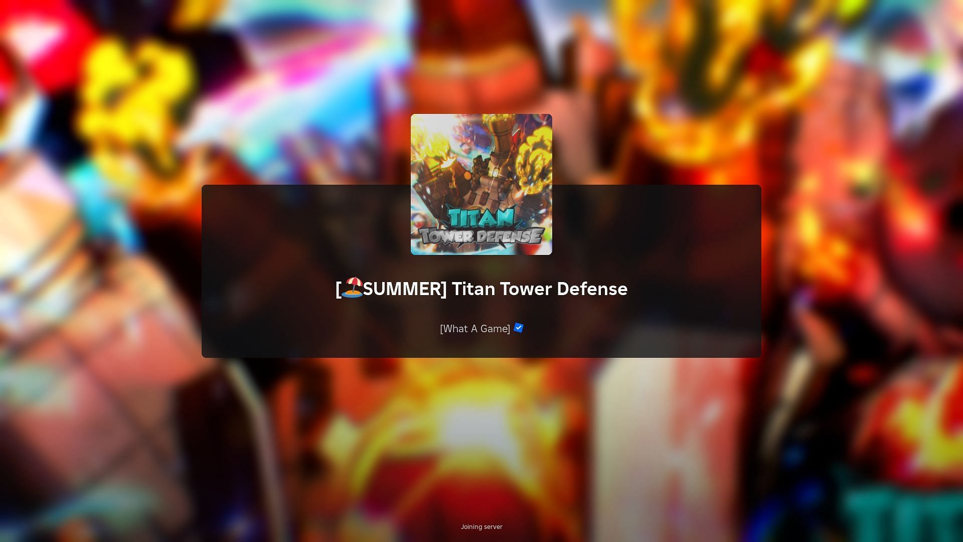 Roblox Titan Tower Defense