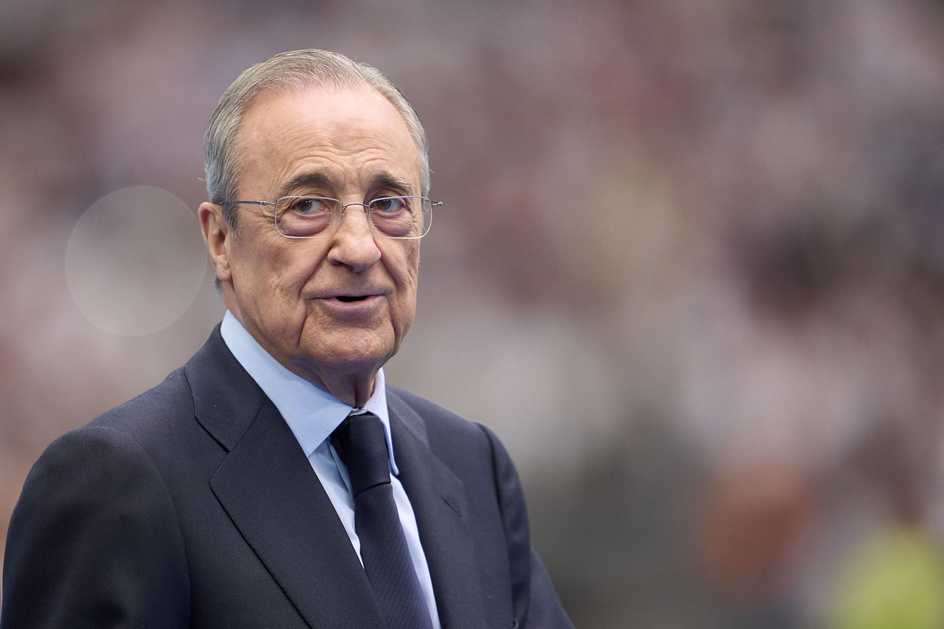 Real Madrid president Florentino Perez is looking at the Premier League (Image - Getty)