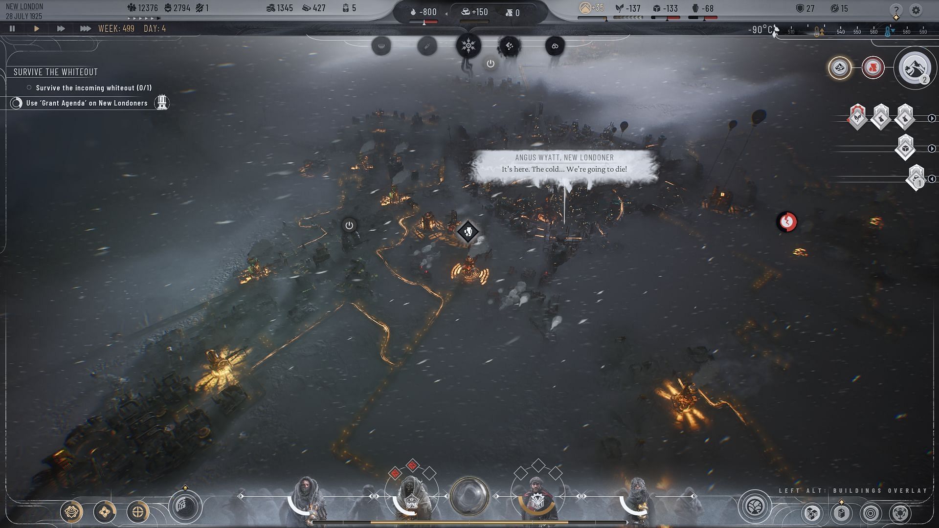 Optimise shelters to combat the cold in Frostpunk 2. (Image via 11 Bit Studios)