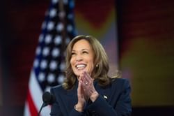 "She almost forgot where she was at" — Internet reacts as Kamala Harris almost cusses at Donald Trump, sparks hilarious reactions