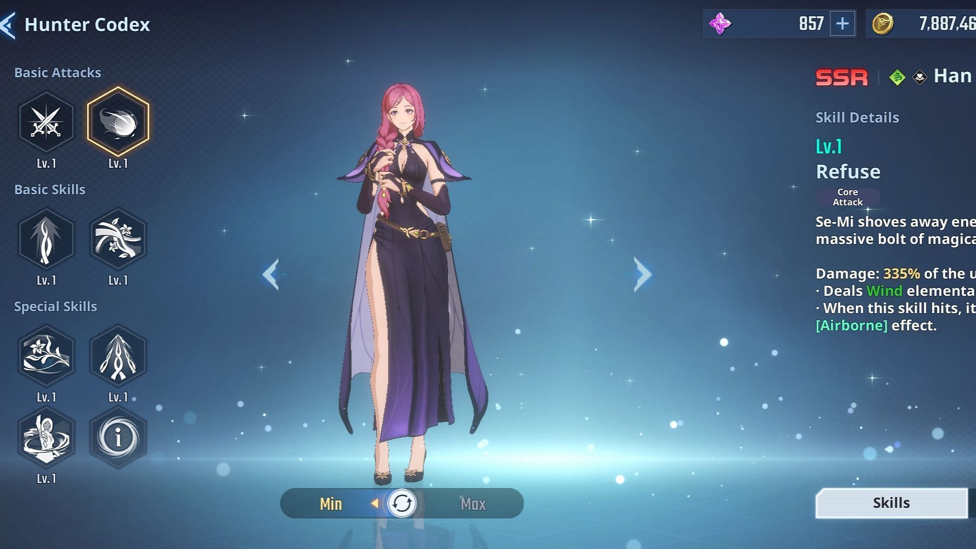 Han Se-Mi in Solo Leveling Arise. (Image via Netmarble)