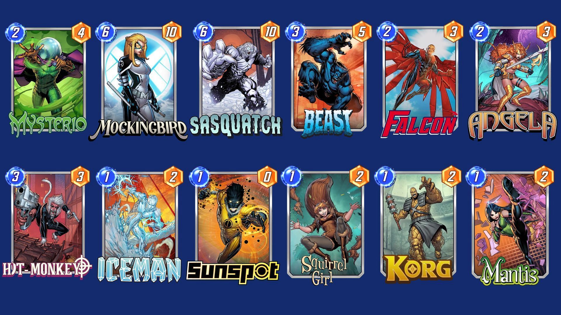 The Sasquatch Bounce Deck is one of the best Marvel Snap Sasquatch decks overall (Image via Nuverse)