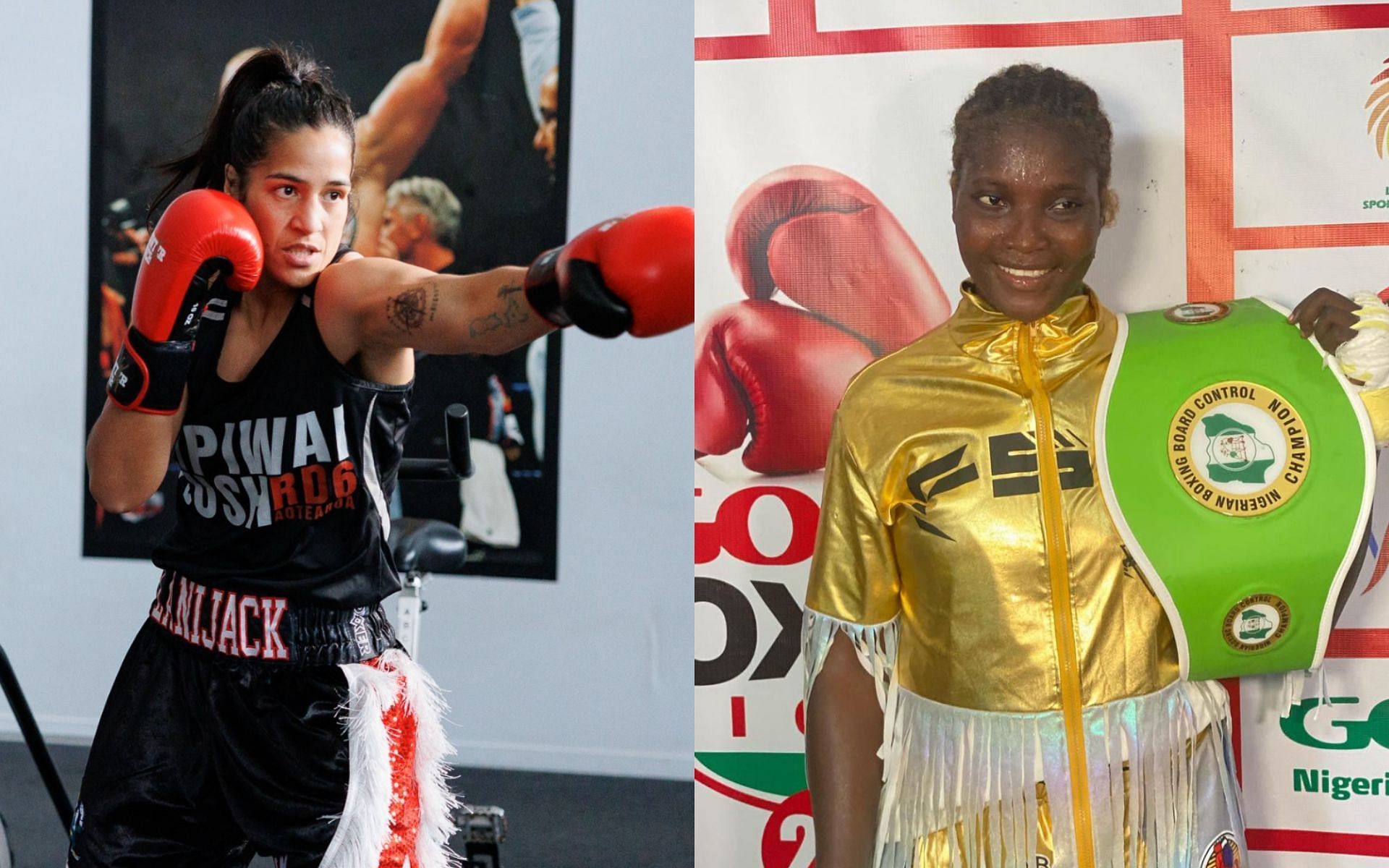 Lani Daniels (left) defends her title against Bolatito Oluwole (right) on Sept. 7. [Images courtesy: @lanijack77, @i.am.bolatito on Instagram]