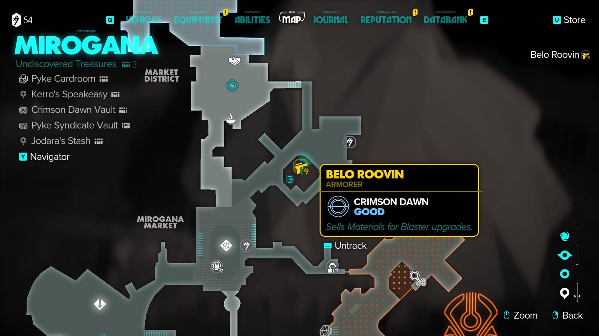 Location of Belo Roovin (Image via Ubisoft)