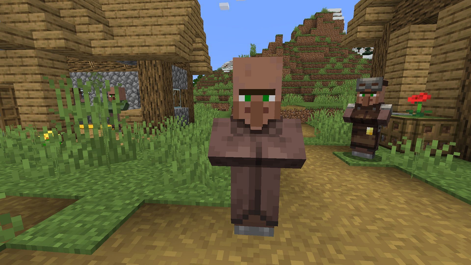 An unemployed villager in Minecraft (Image via Mojang)