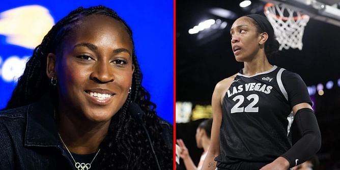 Coco Gauff celebrates A'ja Wilson's historic achievement of becoming first WNBA player to score 1000 points in a single season
