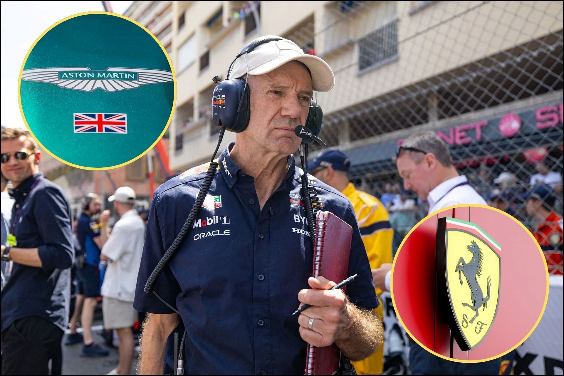 Ferrari reportedly did not want to match offer with Aston Martin over Adrian Newey (Images from Getty Images)