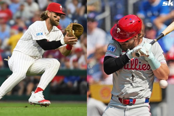 “It's always the thugs on the Blue Jays”; “Not an accident” - Phillies fans lash out as Bryce Harper exits game after taking a hit by Bowden Francis