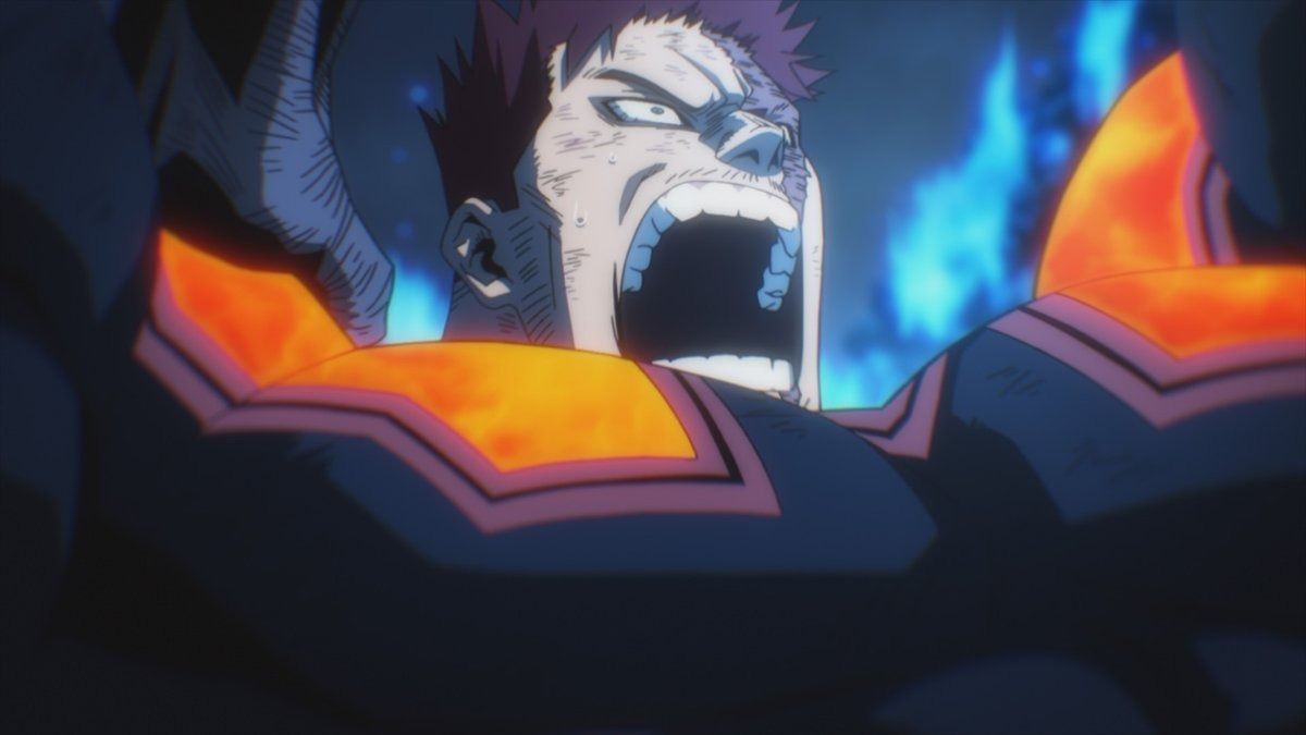 Endeavor as seen in My Hero Academia season 7 episode 19 preview (Image via BONES)