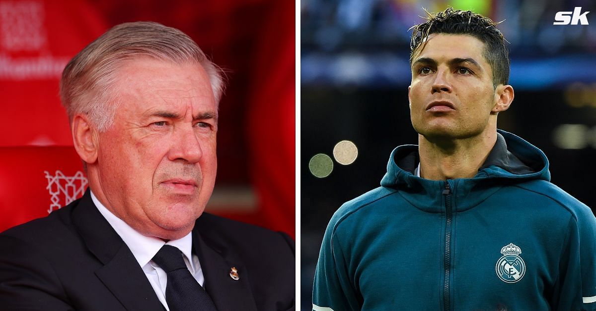 Real Madrid boss Carlo Ancelotti (left) and club legend Cristiano Ronaldo