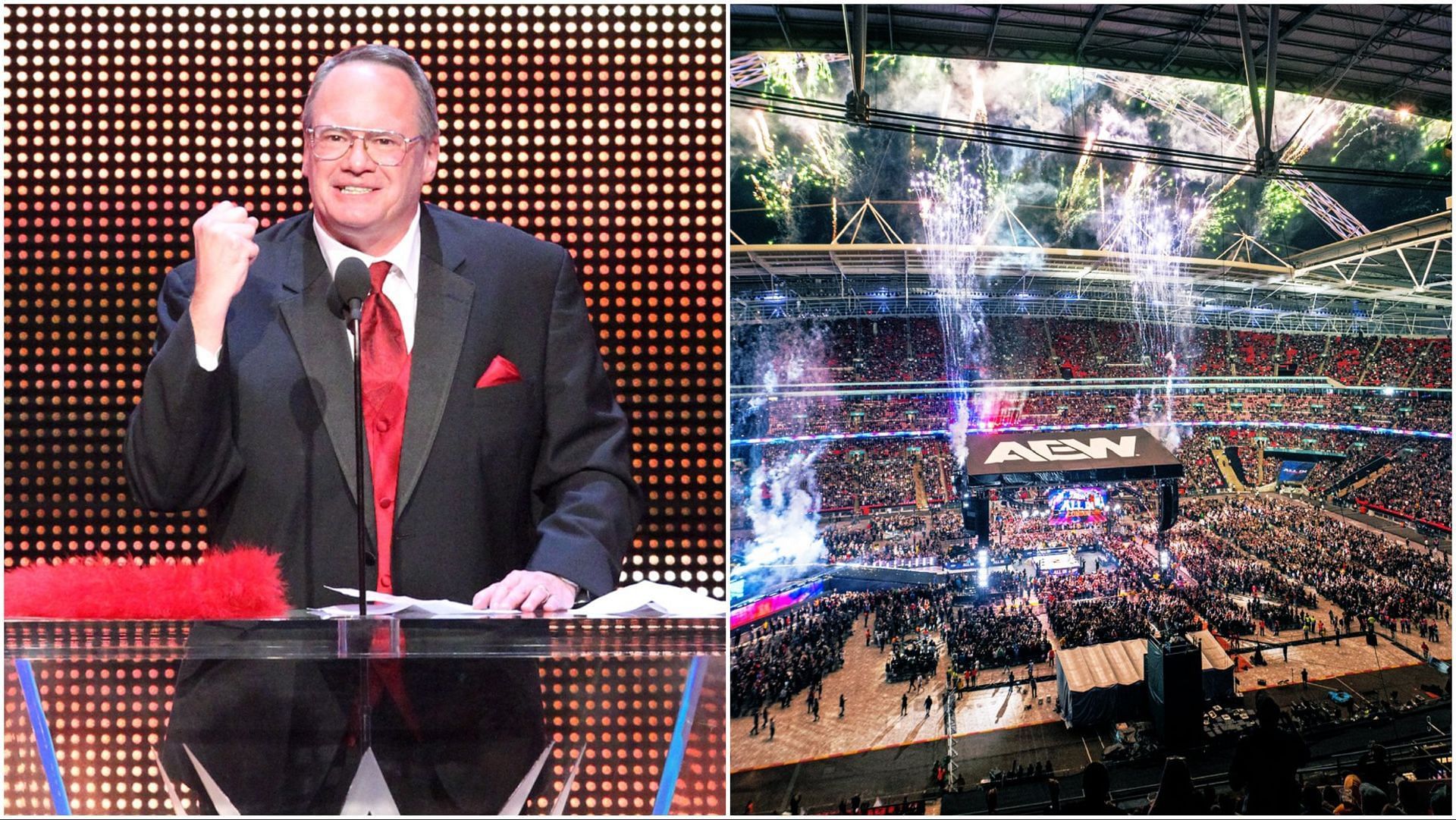 Jim Cornette at the WWE Hall of Fame, Wembley Stadium for AEW All In 2024