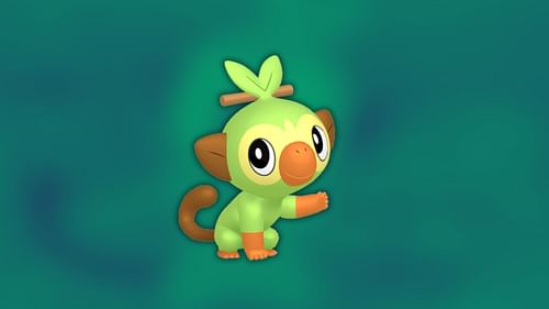 Grookey, as seen in the game. (Image via The Pokemon Company)