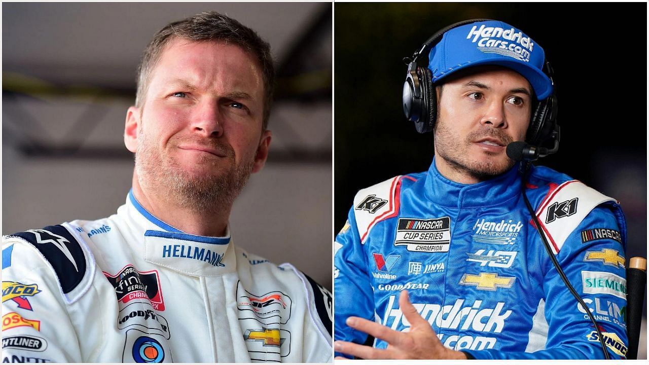 Dale Earnhardt Jr. and Kyle Larson