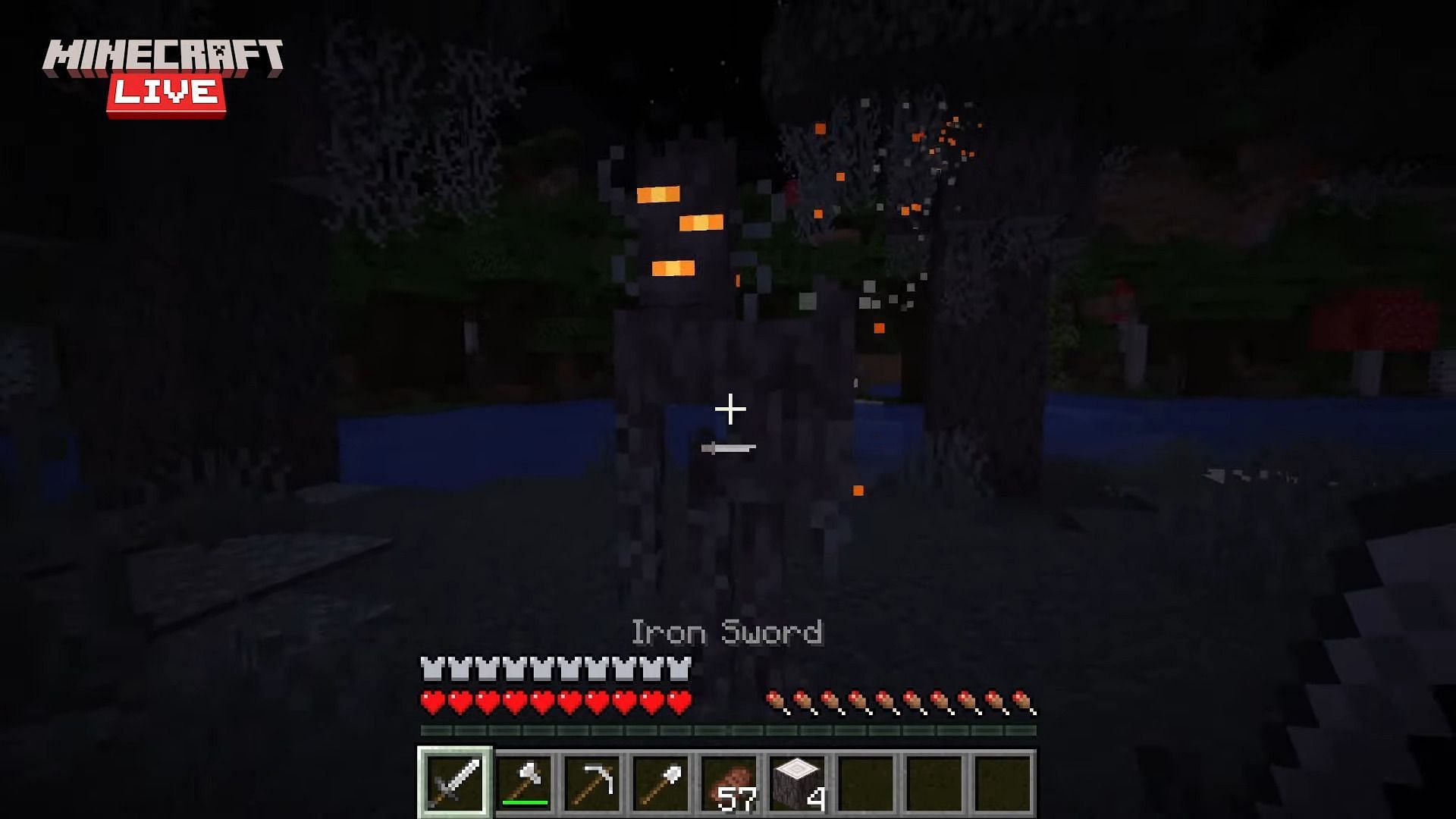 According to Minecraft Live 2024, The Creaking is invulnerable unless its Creaking Heart is destroyed (Image via Mojang)