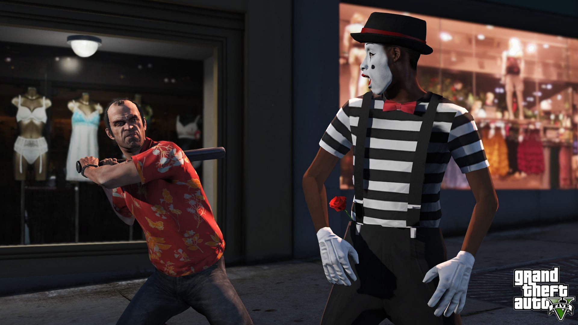 The Grand Theft Auto 5 gameplay can turn violent at times. (Image via Rockstar Games)