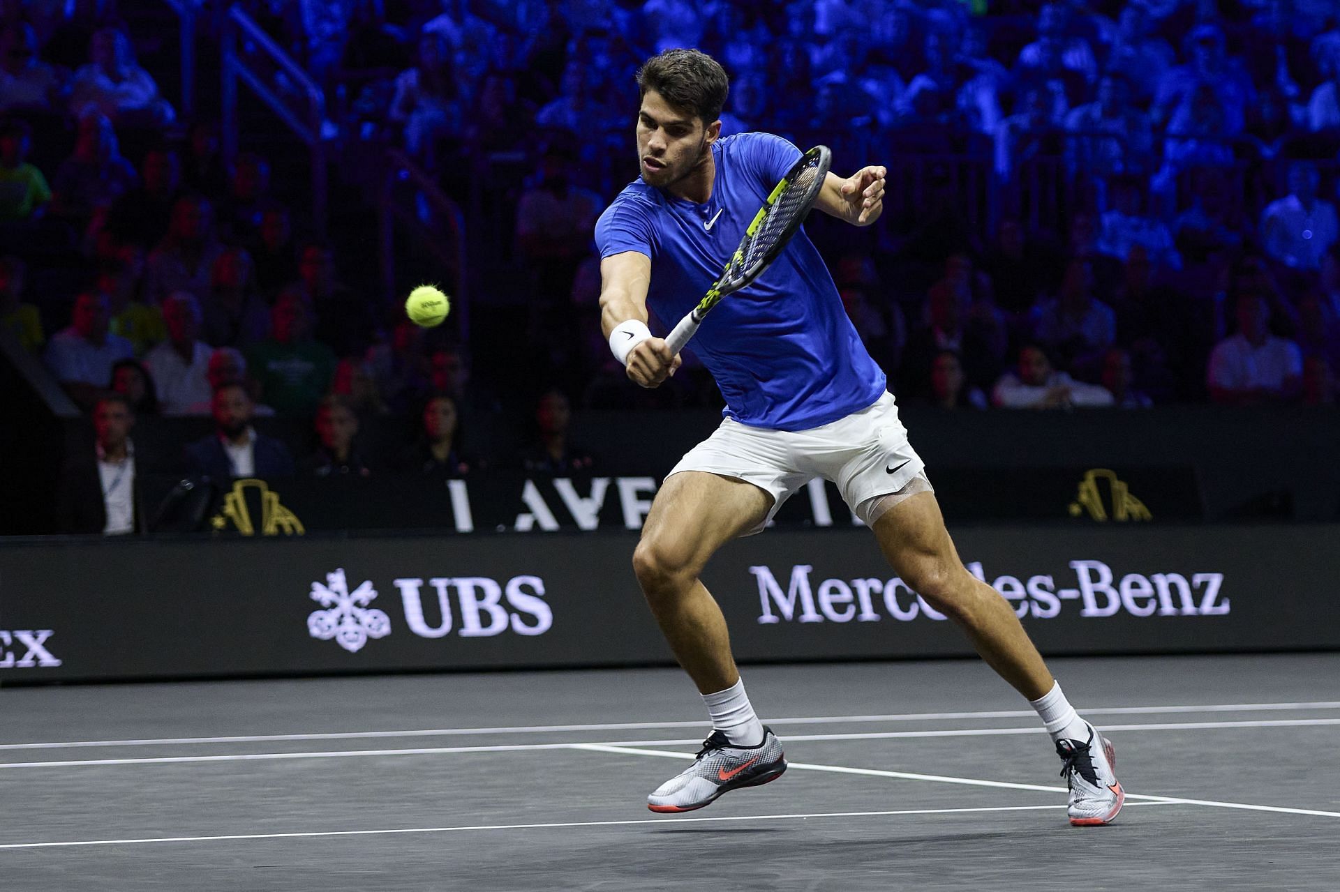 Carlos Alcaraz in action at the Laver Cup (Picture: Getty)