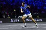 Carlos Alcaraz in action at the Laver Cup (Picture: Getty)