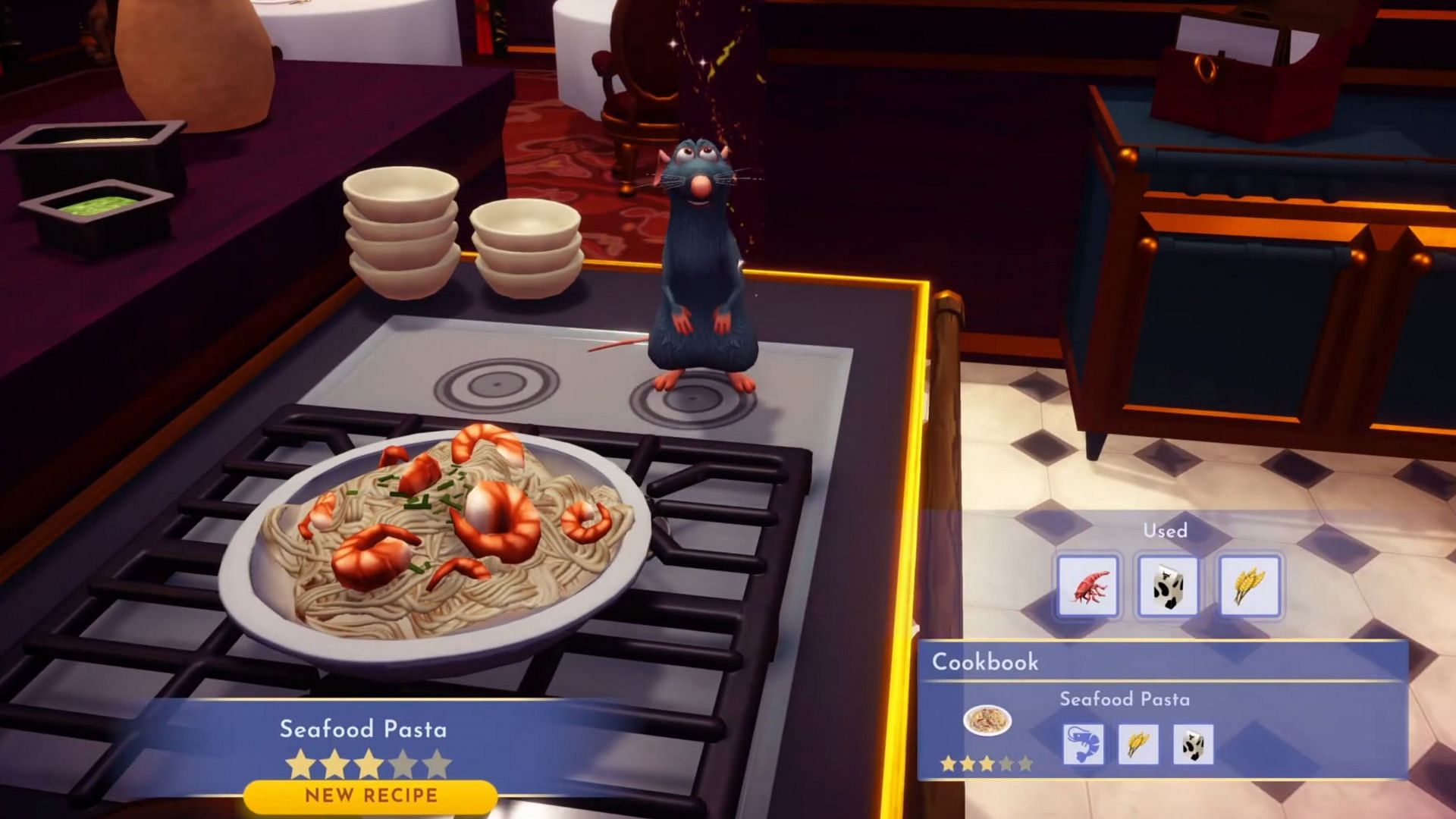 How to make Seafood Pasta in Disney Dreamlight Valley (Image via Gameloft)