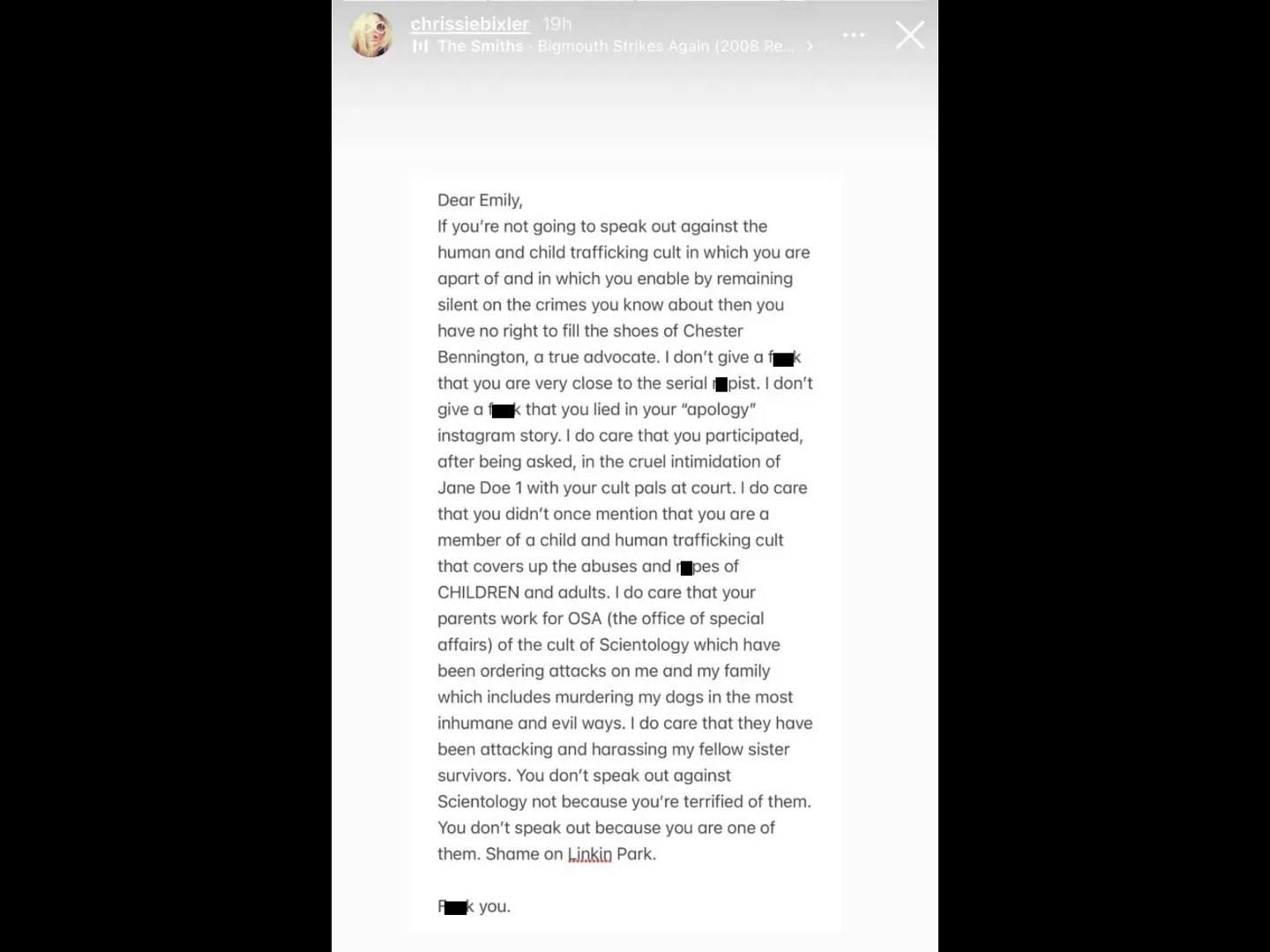 Cedric Bixler-Zavala&#039;s wife Chrissie Carnell Bixler slammed Emily Armstrong. (Image via Instagram/@cedric_bixler_zavala_)