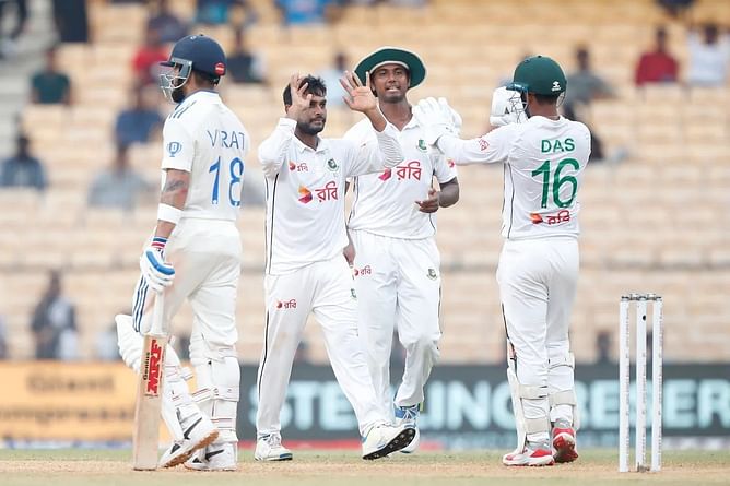 "You rarely see him making a mistake after playing 20-25 balls in such conditions" - Ajay Jadeja on Virat Kohli's dismissal in IND vs BAN 1st Test