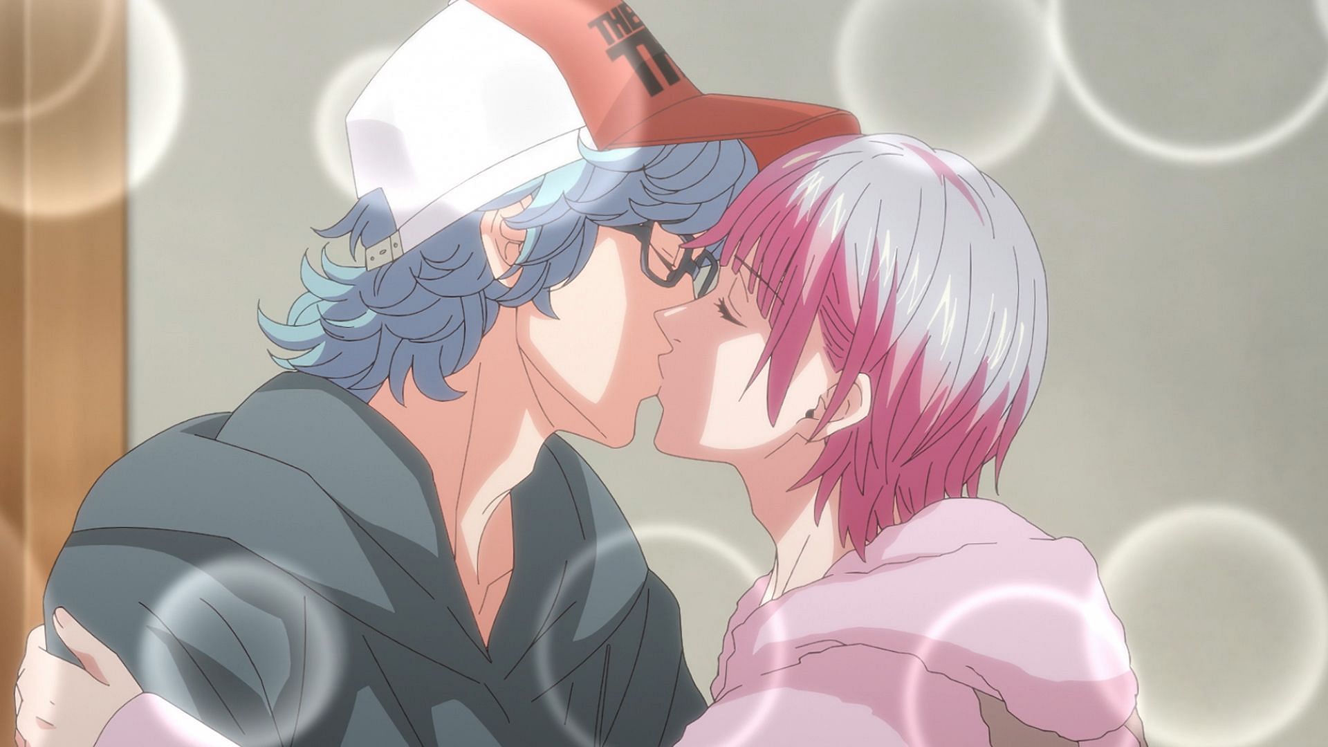 Rei and Shion sharing a kiss (Image via Studio Deen)