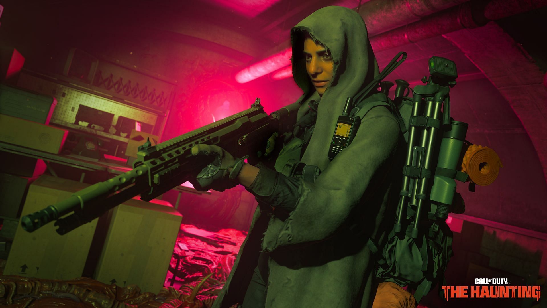 Operator Farah holding a Battle Rifle in Warzone Season 6