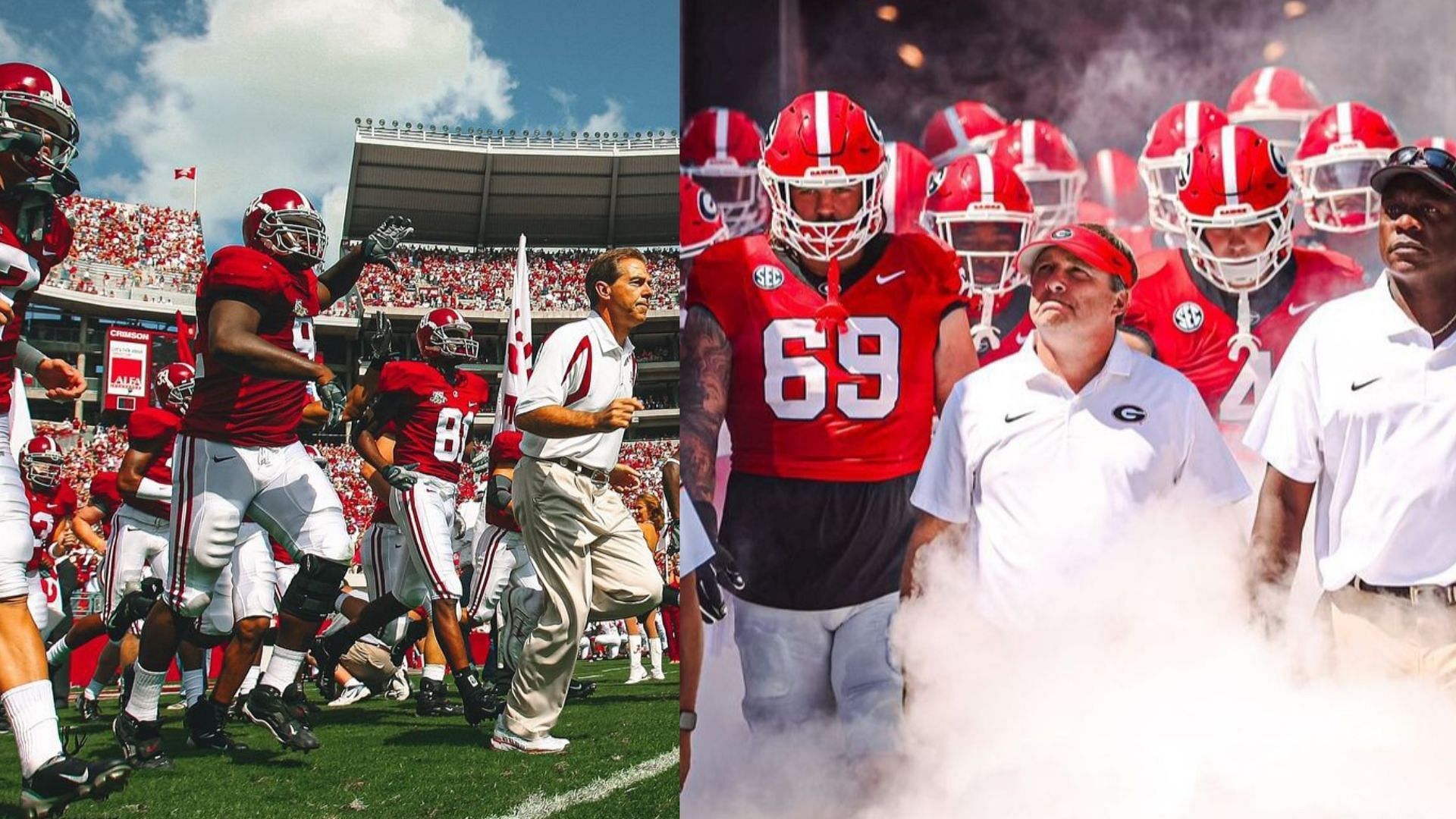 Nick Saban &amp; Kirby Smart (Alabama &amp; Georgia