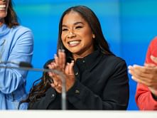 WATCH: Jordan Chiles hypes the crowd at Lumen Field as she stars as the flag raiser for the Seattle Seahawks after bronze medal controversy