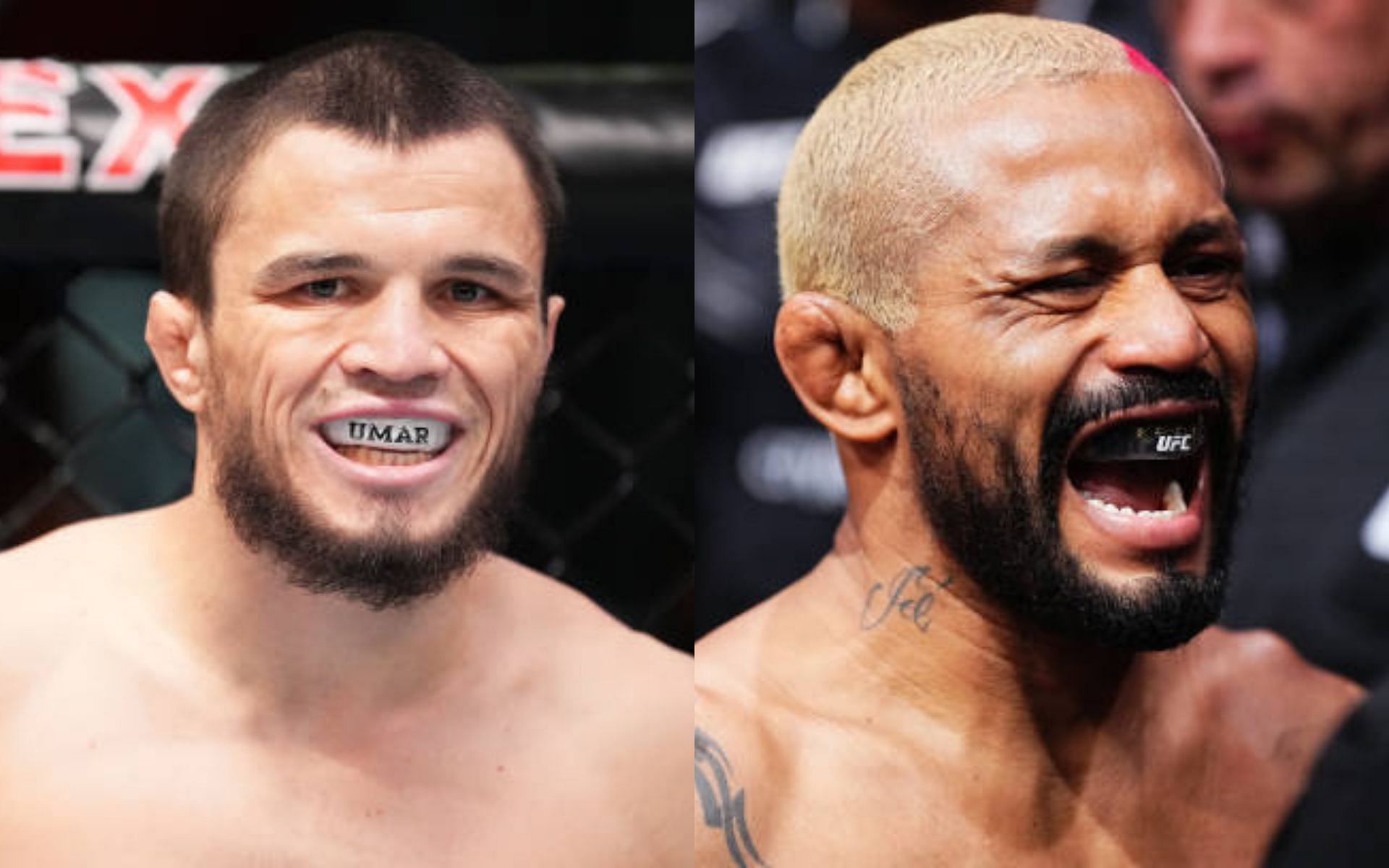 Umar Nurmagomedov (left) not deserving of title shot, claims Deiveson Figueiredo (right) [Image credits: Getty Images]