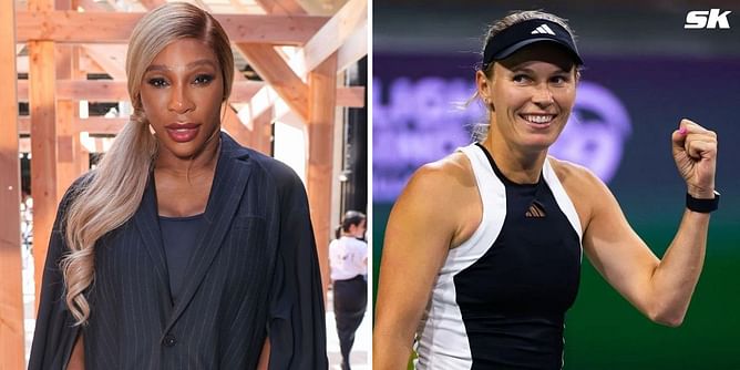 “What? How?” - Serena Williams reacts to Caroline Wozniacki's basketball skills during latter's outing with her children