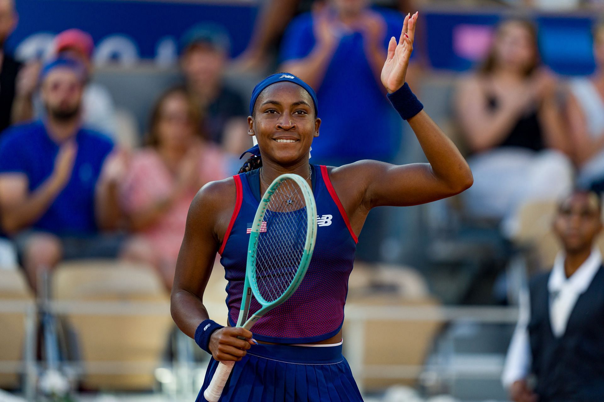 Coco Gauff at the Paris Olympics 2024. (Photo: Getty)