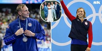 In Pictures: Caeleb Dressel, Katie Ledecky and more USA Swimming stars attend Olympic medalist Elizabeth Beisel's wedding ceremony in Rhode Island