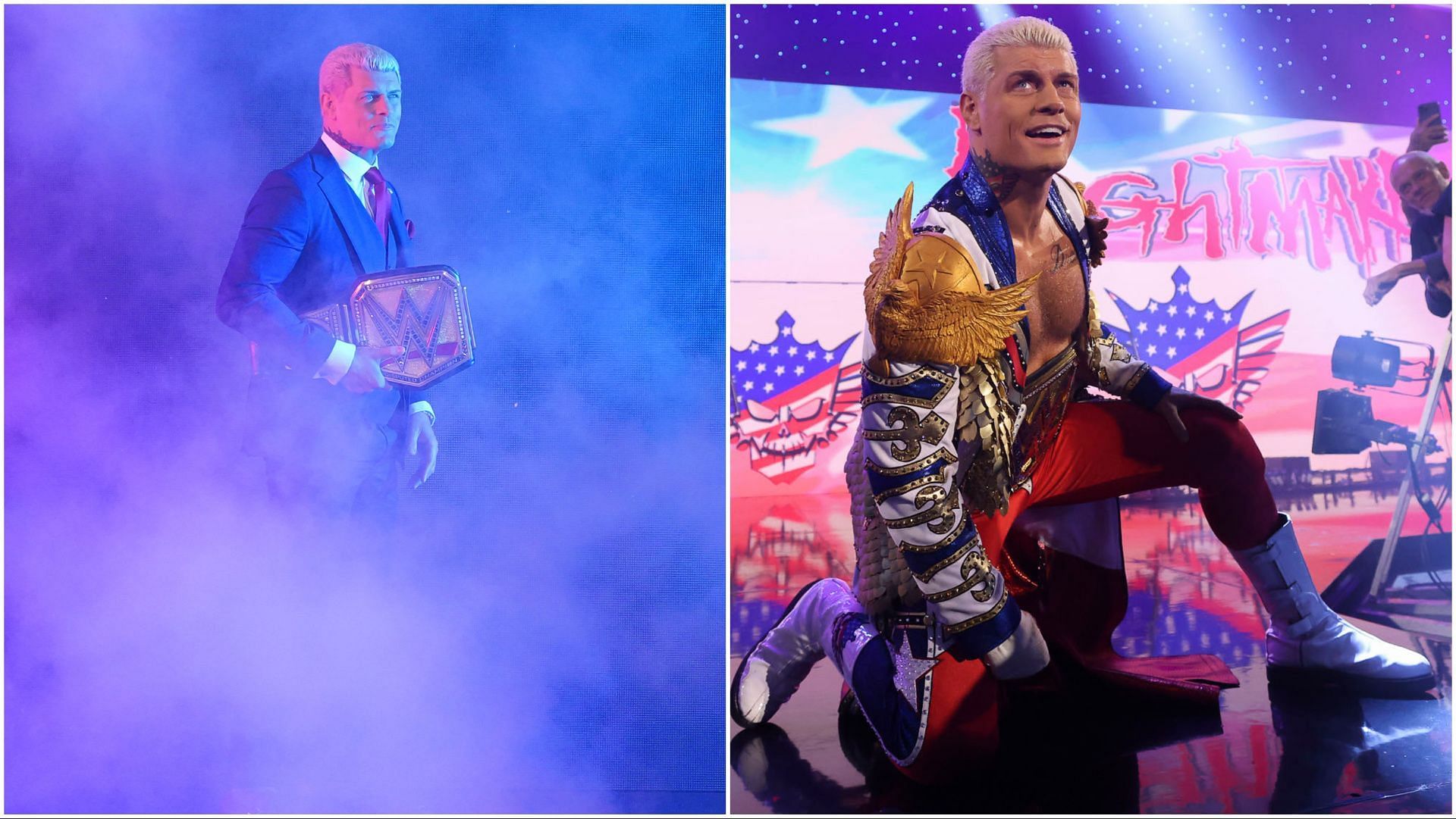 Cody Rhodes heads to the ring on WWE SmackDown
