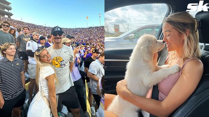 In Photos: Paul Skenes gets a boost from girlfriend Olivia Dunne & dog Roux as they tune in to watch Pirates ace's outing against Cardinals