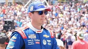 WATCH: Kyle Busch’s hopes shattered as RCR driver loses control while lapping Chase Briscoe at Kansas