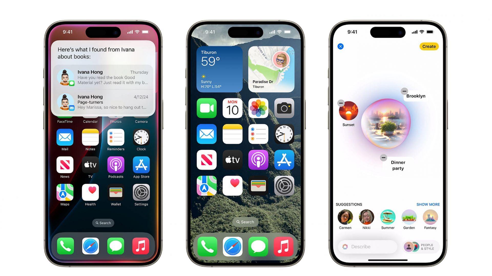 Picture of the new iOS 18 features