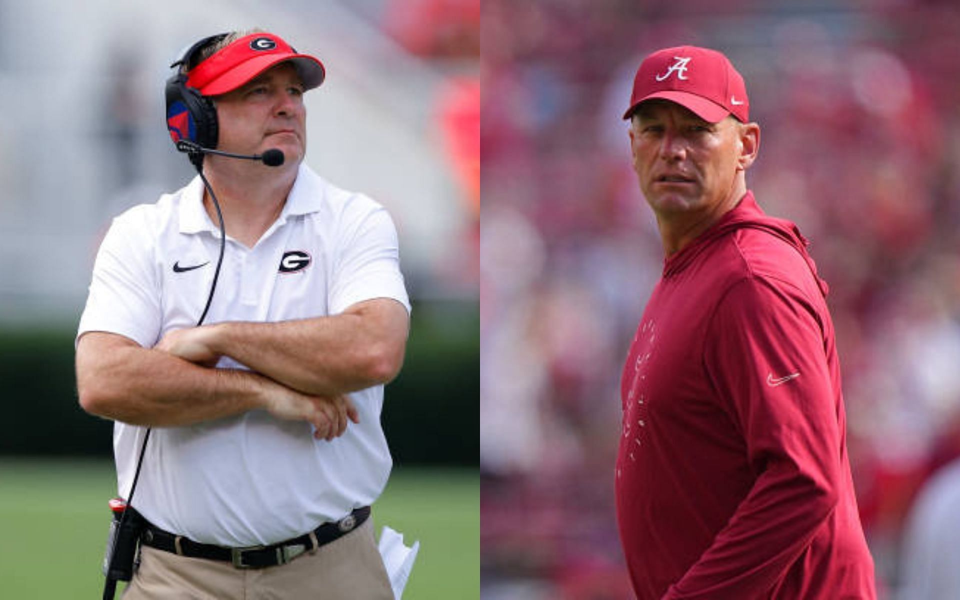 Kirby Smart (left); Kalen DeBoer (right)