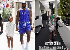 WATCH: LeBron James calls on daughter Zhuri James in wholesome off-season workout