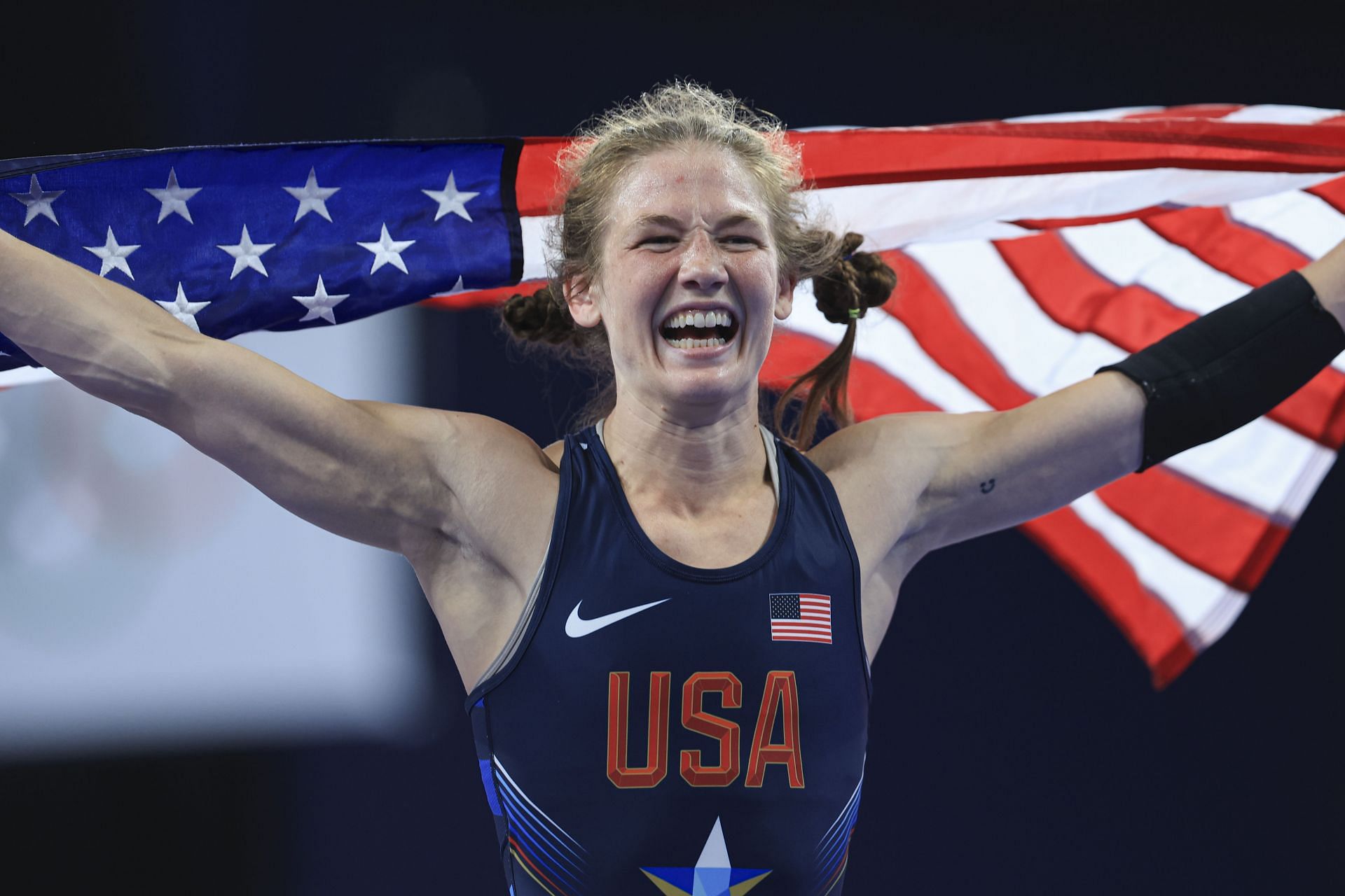 Sarah Hildebrandt (Photo by Amirreza Aliasgari - United World Wrestling/Getty Images)