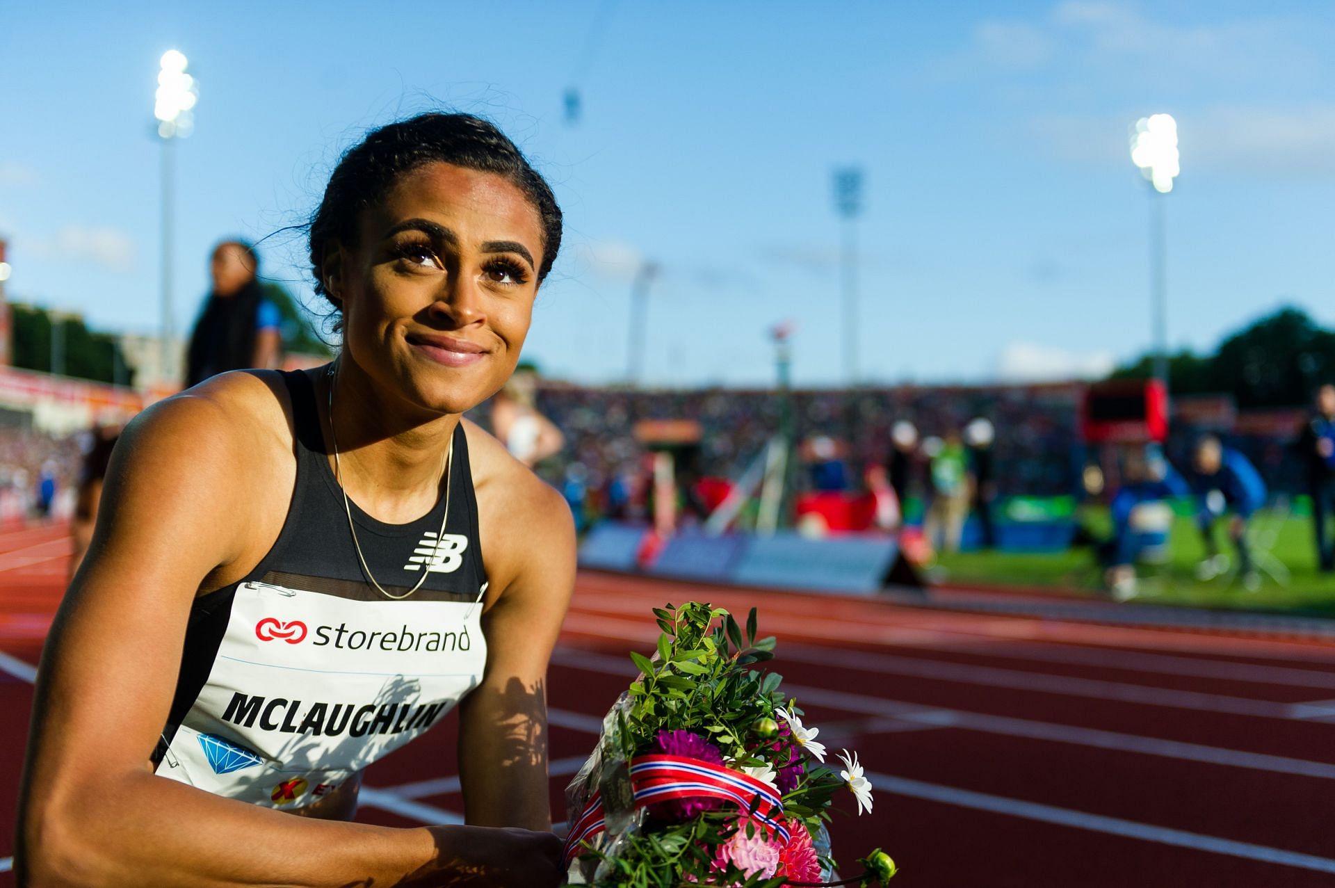 Sydney McLaughlin during a Diamond League event in Oslo, Norway, in 2019 (Photo by Marco Mantovani/Getty Images)