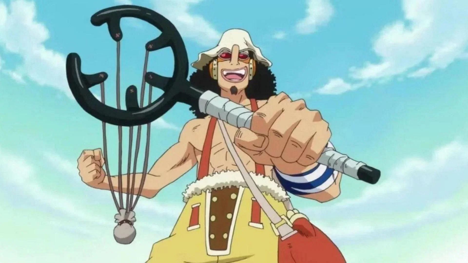 Usopp with his weapon, Kabuto (Image via Toei Animation)