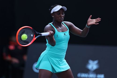 Sloane Stephens in action at the Guadalajara Open Akron (Picture: Getty)